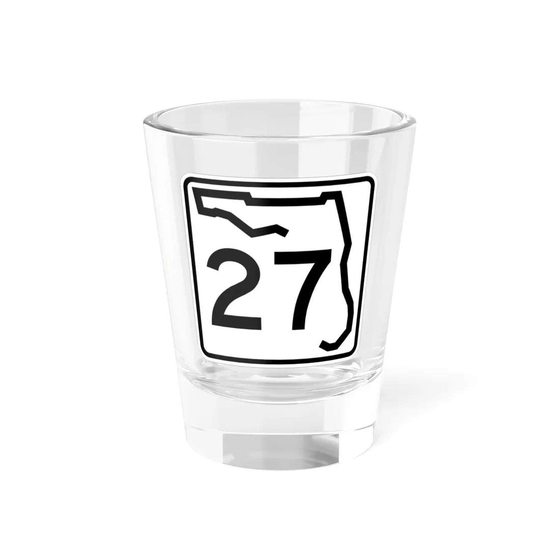 Florida 27 (Florida) (Road Sign) Shot Glass 1.5oz 1.5oz - Go Mug Yourself