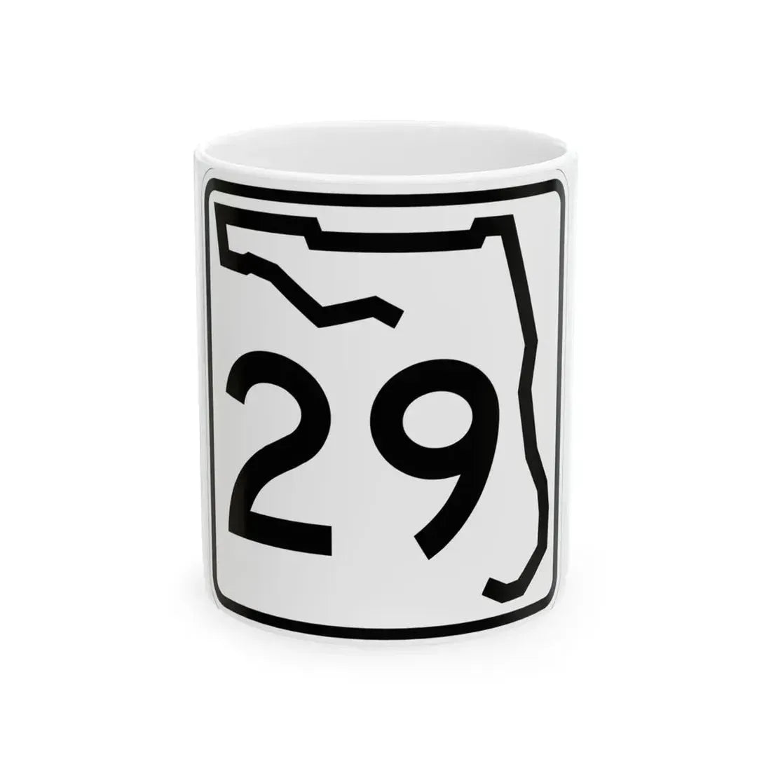 Florida 29 (Florida) (Road Sign) White Coffee Mug 11oz - Go Mug Yourself