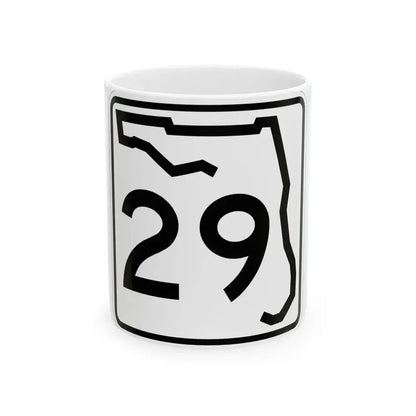 Florida 29 (Florida) (Road Sign) White Coffee Mug 11oz - Go Mug Yourself