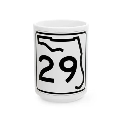 Florida 29 (Florida) (Road Sign) White Coffee Mug 15oz - Go Mug Yourself