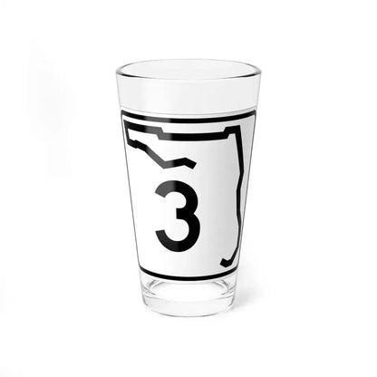 Florida 3 (Florida) (Road Sign) Pint Glass 16oz 16oz - Go Mug Yourself
