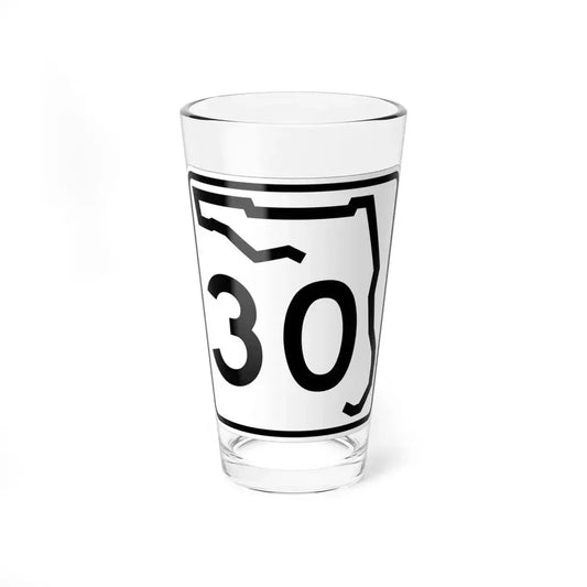 Florida 30 (Florida) (Road Sign) Pint Glass 16oz 16oz - Go Mug Yourself