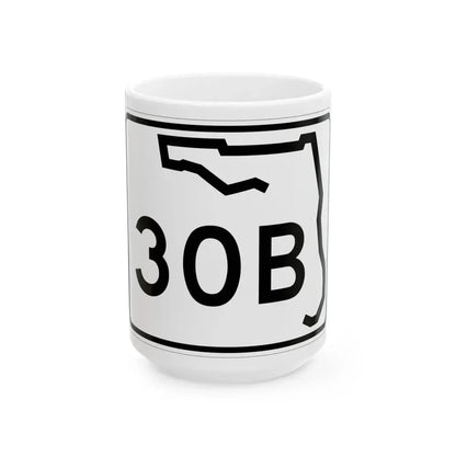 Florida 30B (Florida) (Road Sign) White Coffee Mug 15oz - Go Mug Yourself