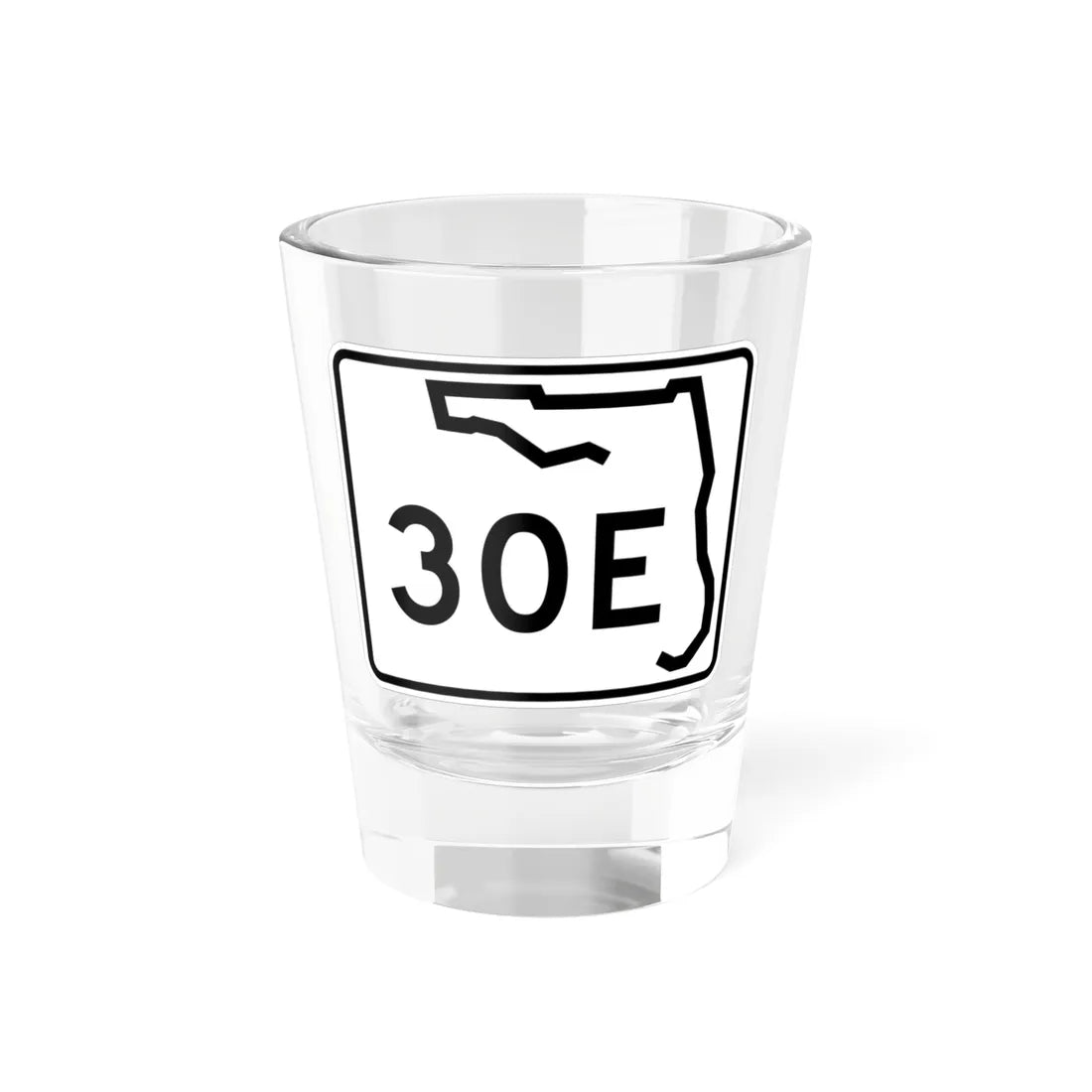 Florida 30E (Florida) (Road Sign) Shot Glass 1.5oz 1.5oz - Go Mug Yourself