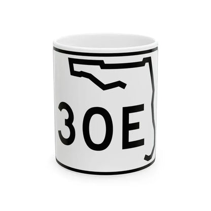 Florida 30E (Florida) (Road Sign) White Coffee Mug 11oz - Go Mug Yourself