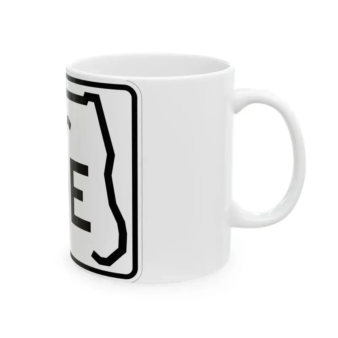 Florida 30E (Florida) (Road Sign) White Coffee Mug - Go Mug Yourself