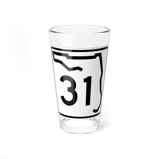 Florida 31 (Florida) (Road Sign) Pint Glass 16oz 16oz - Go Mug Yourself