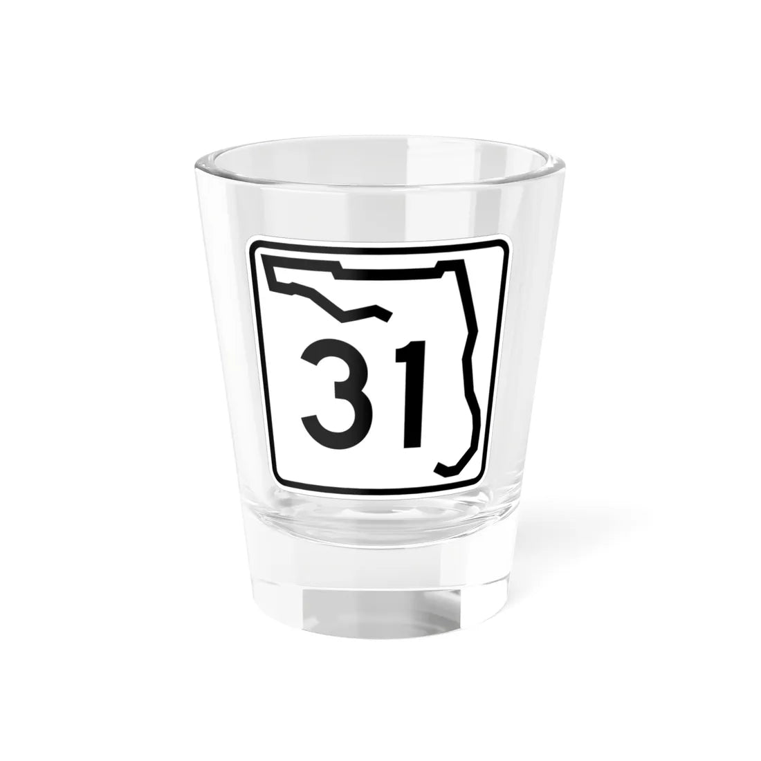 Florida 31 (Florida) (Road Sign) Shot Glass 1.5oz 1.5oz - Go Mug Yourself