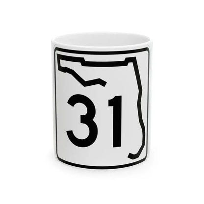 Florida 31 (Florida) (Road Sign) White Coffee Mug 11oz - Go Mug Yourself
