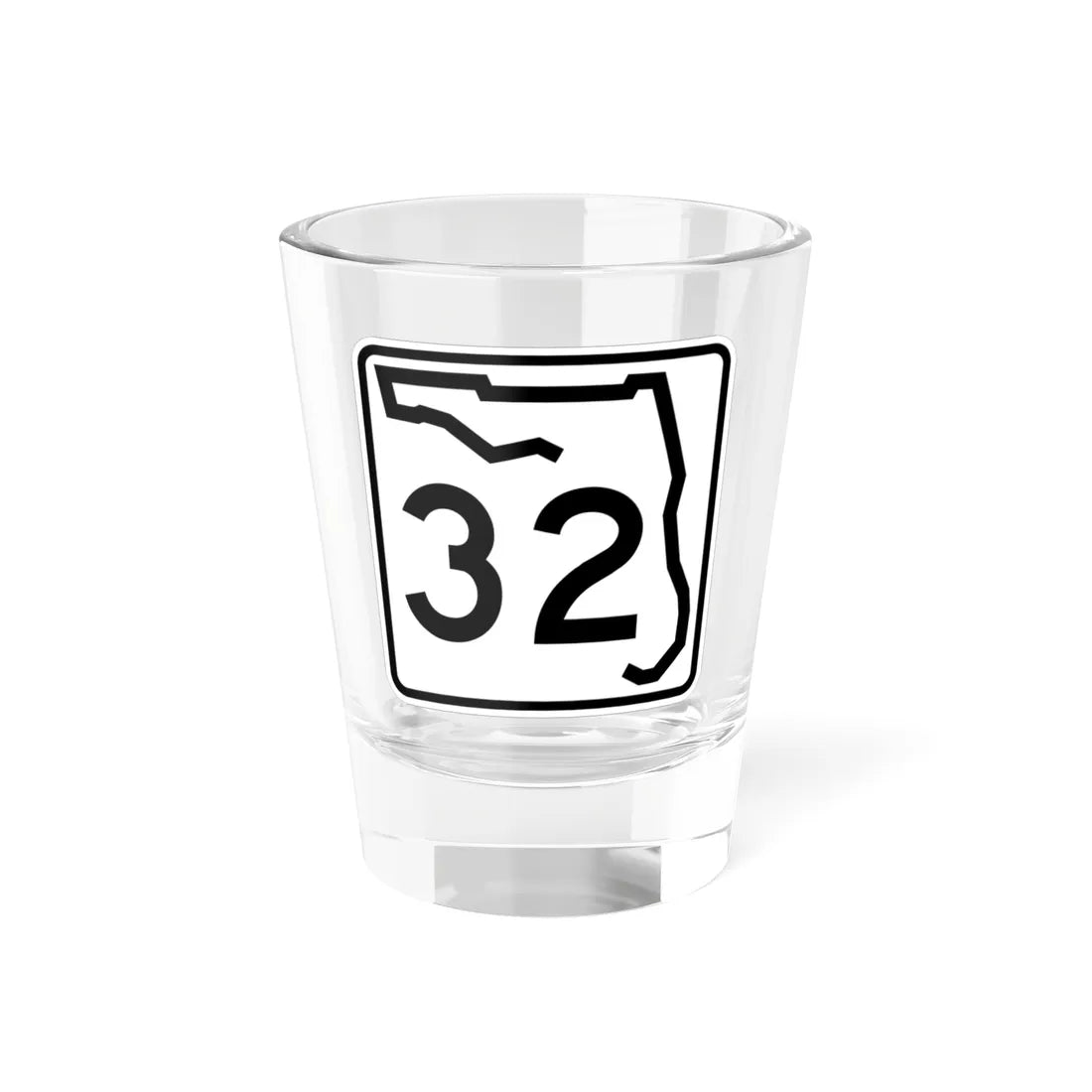 Florida 32 (Florida) (Road Sign) Shot Glass 1.5oz 1.5oz - Go Mug Yourself