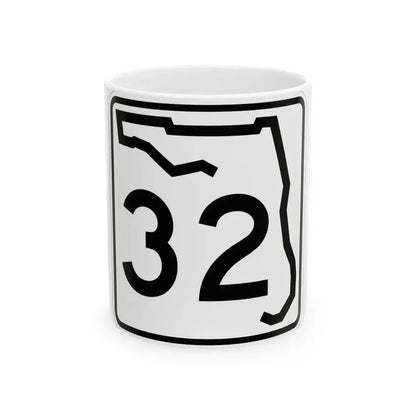 Florida 32 (Florida) (Road Sign) White Coffee Mug 11oz - Go Mug Yourself