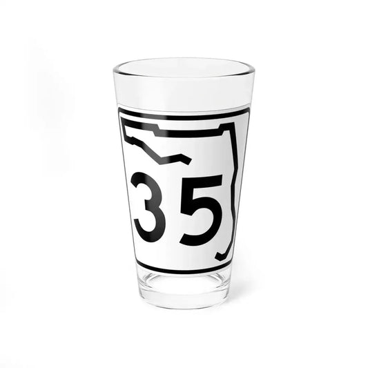 Florida 35 (Florida) (Road Sign) Pint Glass 16oz 16oz - Go Mug Yourself