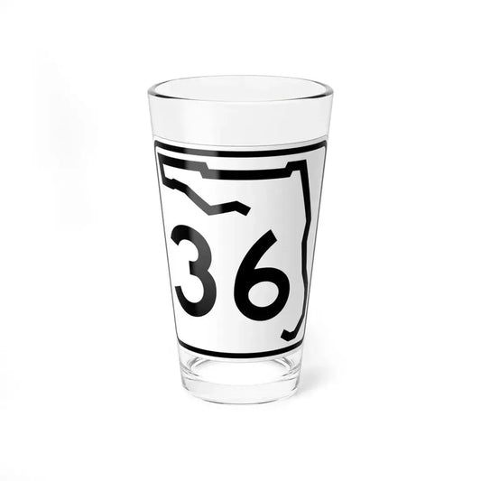 Florida 36 (Florida) (Road Sign) Pint Glass 16oz 16oz - Go Mug Yourself