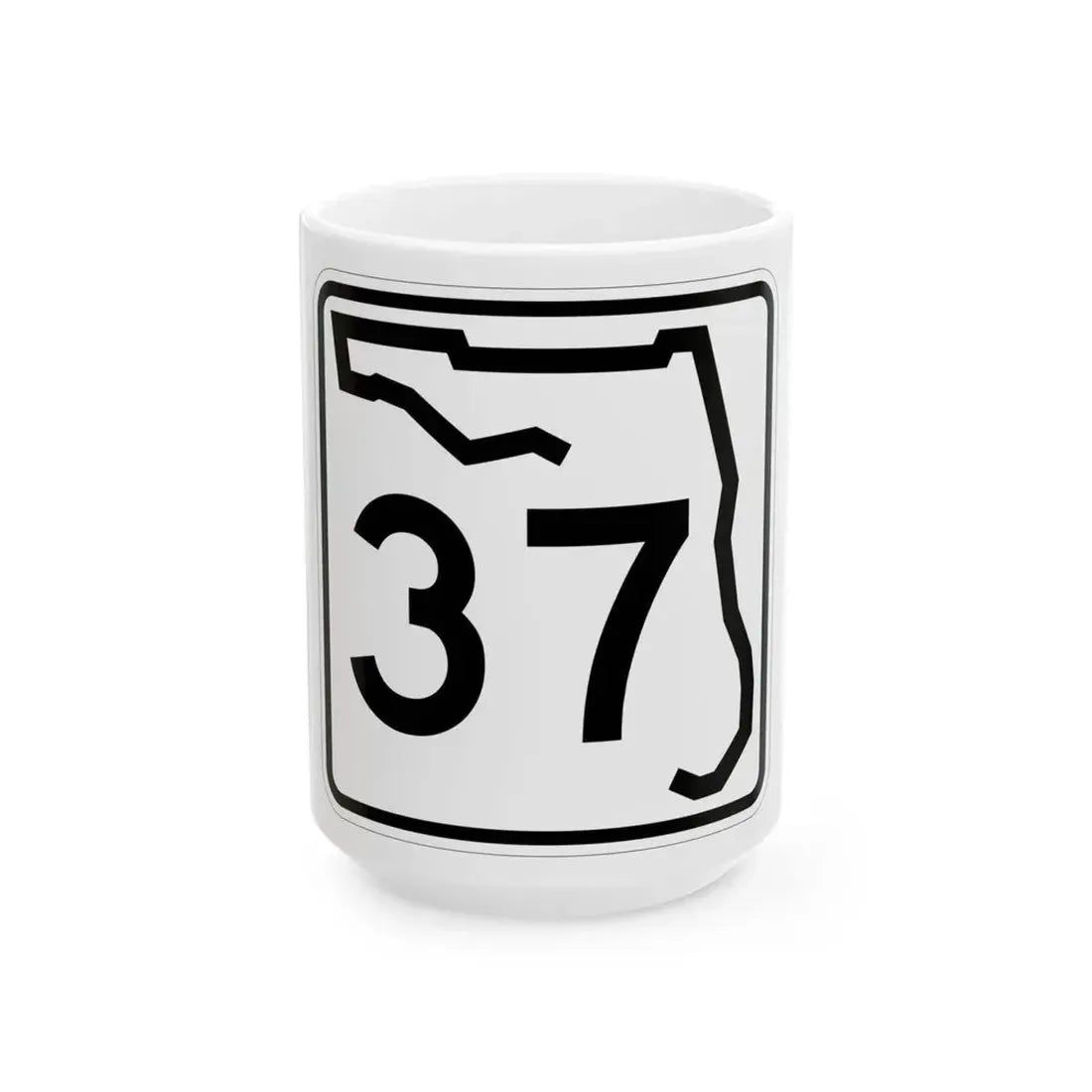 Florida 37 (Florida) (Road Sign) White Coffee Mug 15oz - Go Mug Yourself