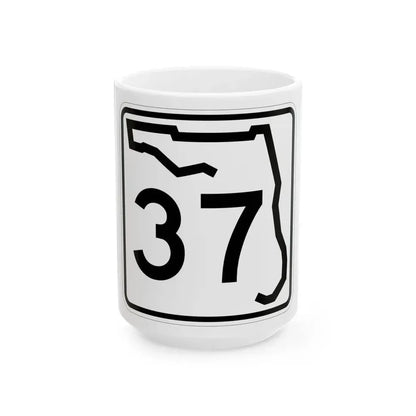 Florida 37 (Florida) (Road Sign) White Coffee Mug 15oz - Go Mug Yourself