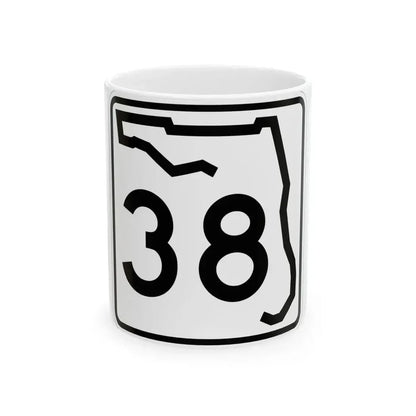 Florida 38 (Florida) (Road Sign) White Coffee Mug 11oz - Go Mug Yourself