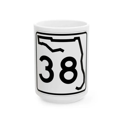 Florida 38 (Florida) (Road Sign) White Coffee Mug 15oz - Go Mug Yourself