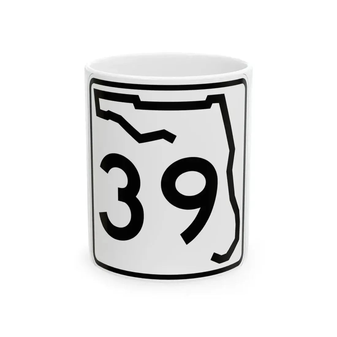 Florida 39 (Florida) (Road Sign) White Coffee Mug 11oz - Go Mug Yourself