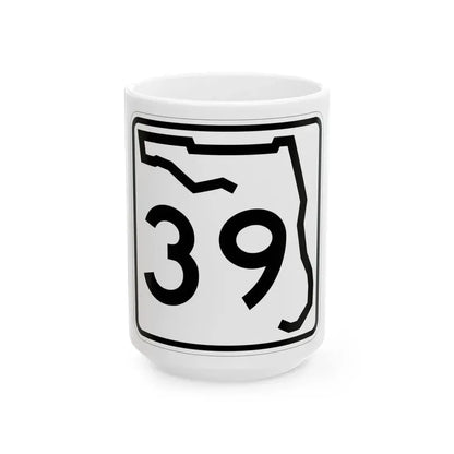Florida 39 (Florida) (Road Sign) White Coffee Mug 15oz - Go Mug Yourself