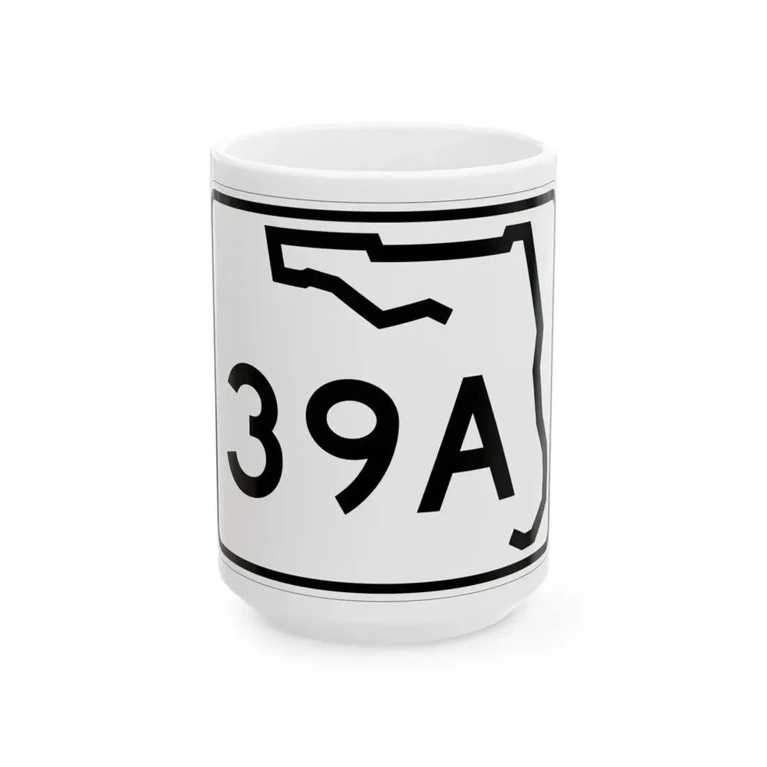 Florida 39A (Florida) (Road Sign) White Coffee Mug 15oz - Go Mug Yourself
