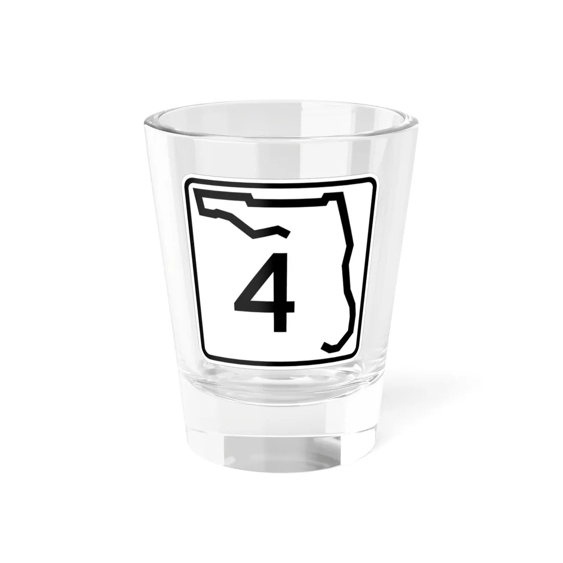 Florida 4 (Florida) (Road Sign) Shot Glass 1.5oz 1.5oz - Go Mug Yourself