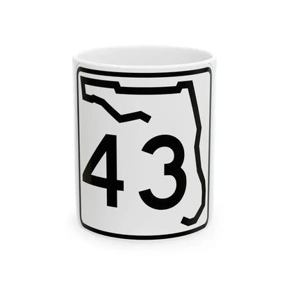 Florida 43 (Florida) (Road Sign) White Coffee Mug 11oz - Go Mug Yourself