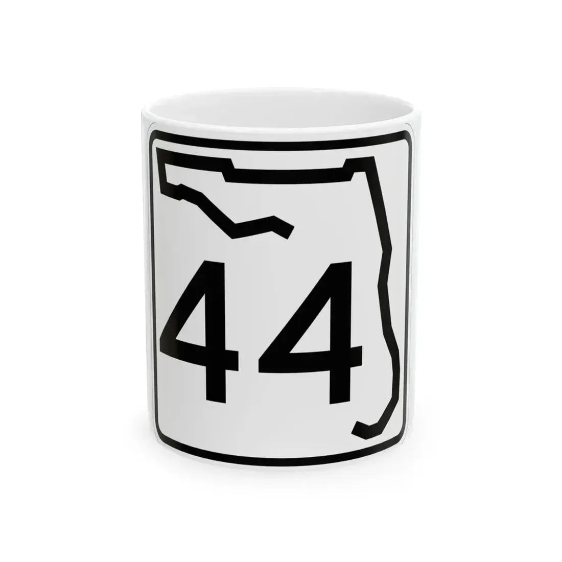 Florida 44 (Florida) (Road Sign) White Coffee Mug 11oz - Go Mug Yourself