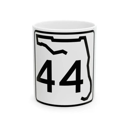 Florida 44 (Florida) (Road Sign) White Coffee Mug 11oz - Go Mug Yourself
