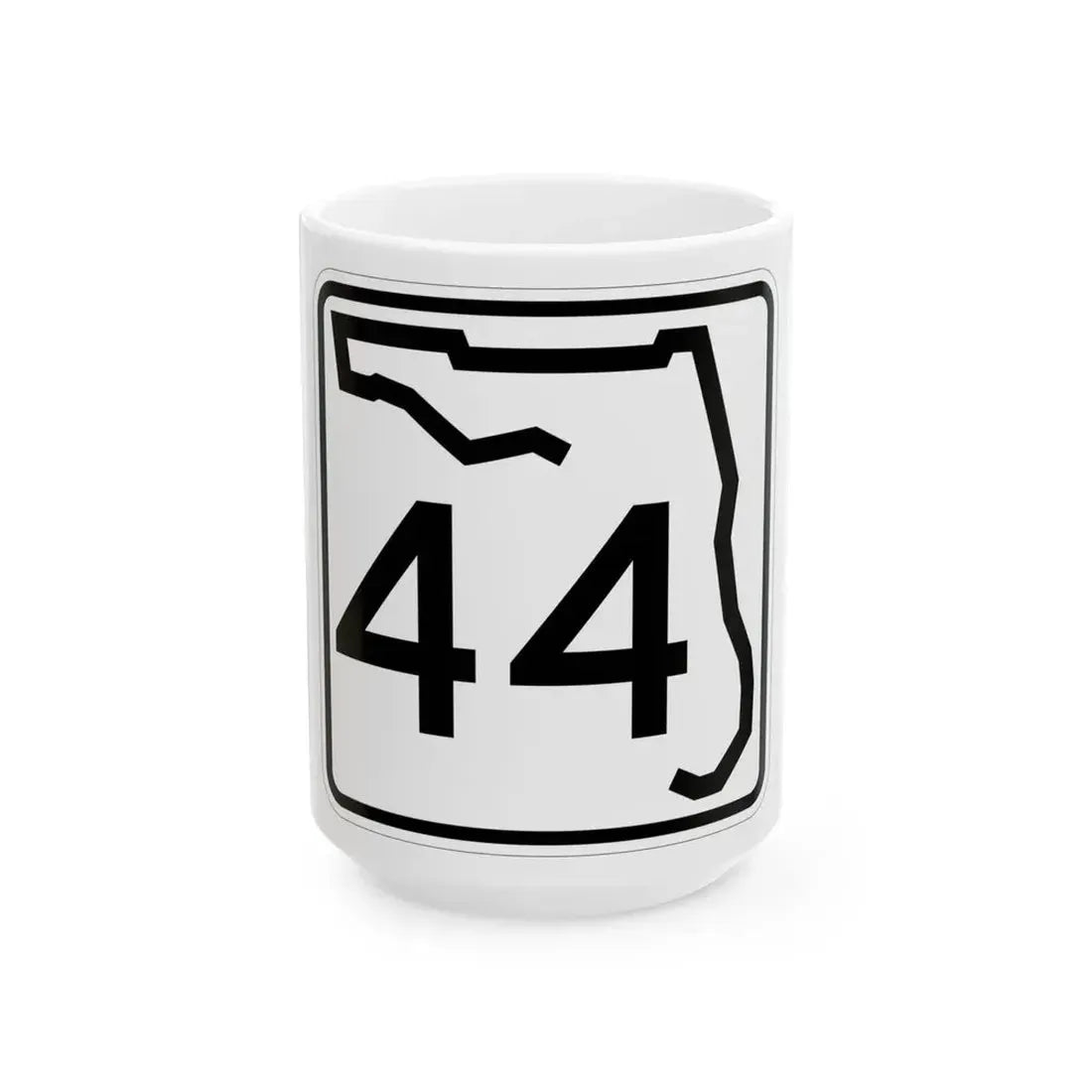 Florida 44 (Florida) (Road Sign) White Coffee Mug 15oz - Go Mug Yourself