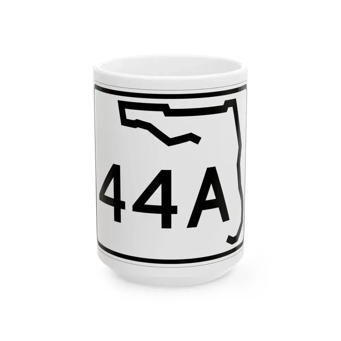 Florida 44A (Florida) (Road Sign) White Coffee Mug 15oz - Go Mug Yourself