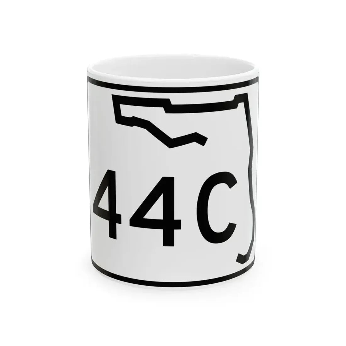 Florida 44C (Florida) (Road Sign) White Coffee Mug 11oz - Go Mug Yourself