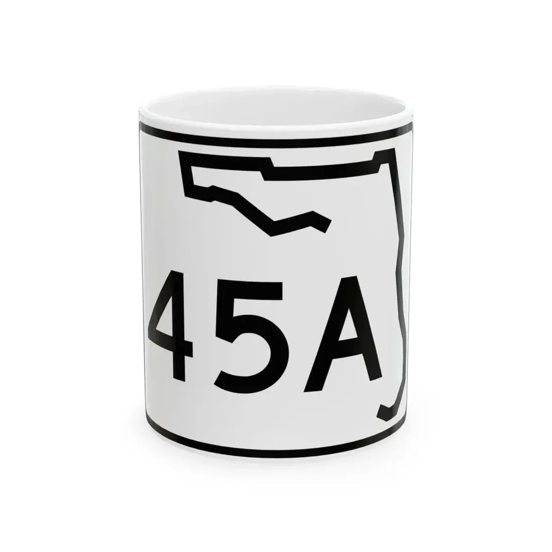 Florida 45A (Florida) (Road Sign) White Coffee Mug 11oz - Go Mug Yourself