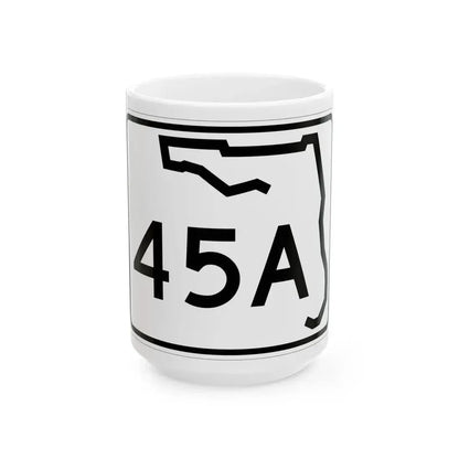 Florida 45A (Florida) (Road Sign) White Coffee Mug 15oz - Go Mug Yourself