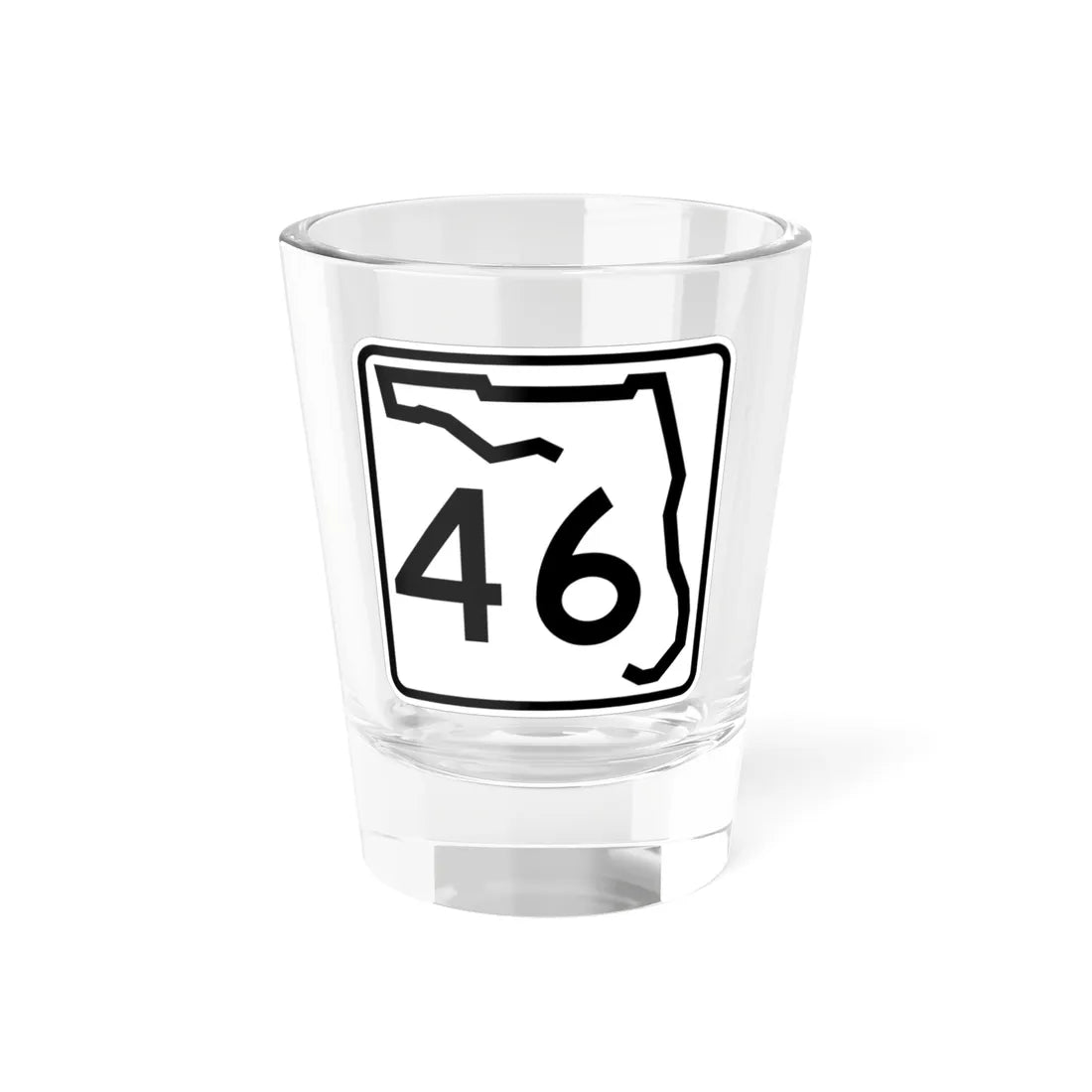 Florida 46 (Florida) (Road Sign) Shot Glass 1.5oz 1.5oz - Go Mug Yourself