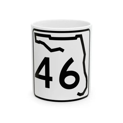 Florida 46 (Florida) (Road Sign) White Coffee Mug 11oz - Go Mug Yourself
