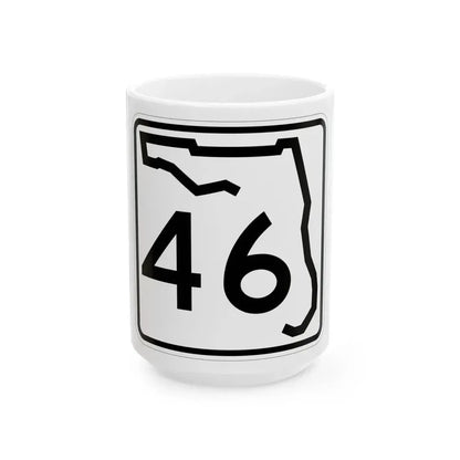 Florida 46 (Florida) (Road Sign) White Coffee Mug 15oz - Go Mug Yourself