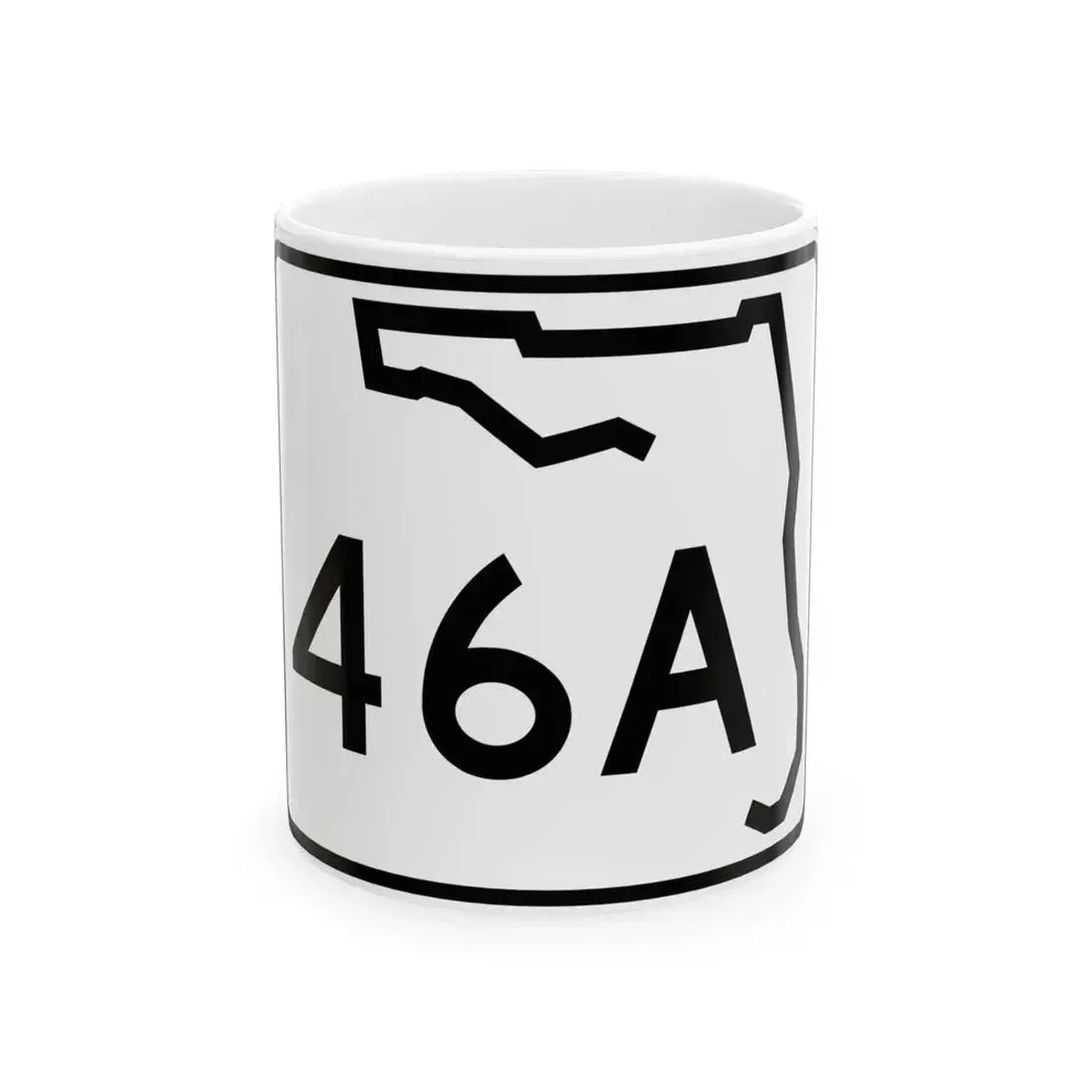 Florida 46A (Florida) (Road Sign) White Coffee Mug 11oz - Go Mug Yourself