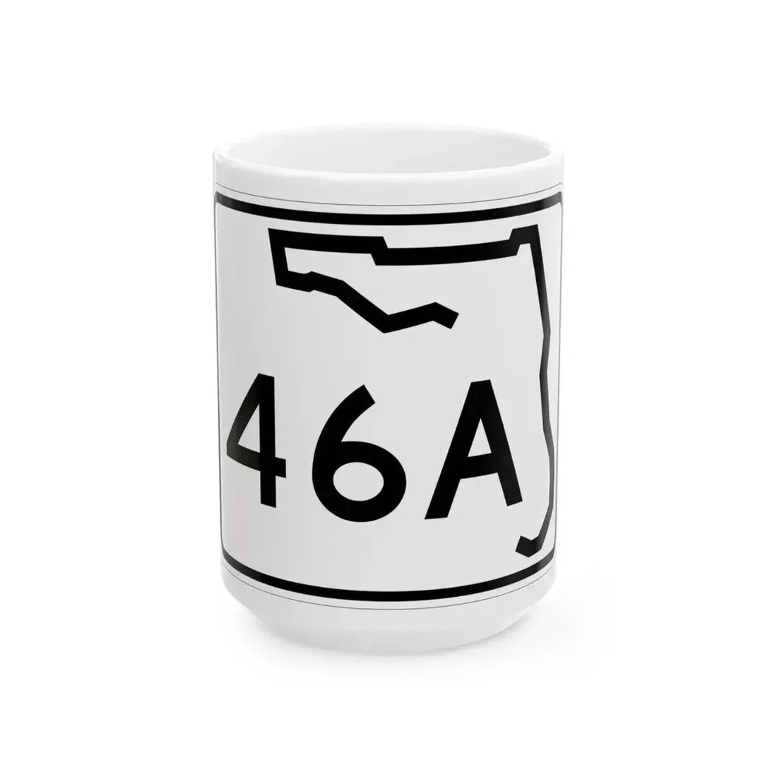 Florida 46A (Florida) (Road Sign) White Coffee Mug 15oz - Go Mug Yourself