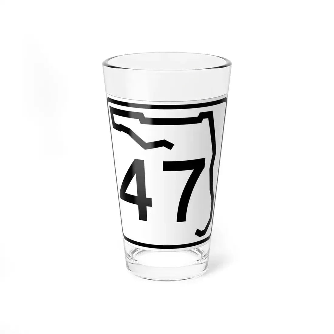 Florida 47 (Florida) (Road Sign) Pint Glass 16oz 16oz - Go Mug Yourself