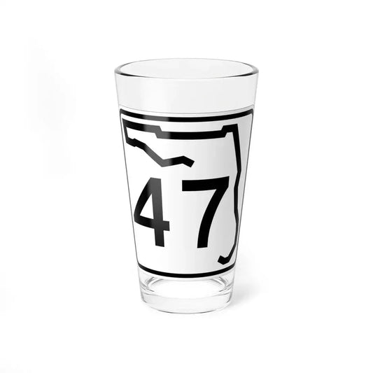 Florida 47 (Florida) (Road Sign) Pint Glass 16oz 16oz - Go Mug Yourself