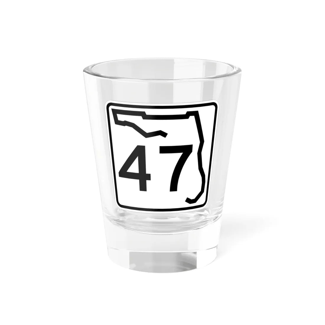 Florida 47 (Florida) (Road Sign) Shot Glass 1.5oz 1.5oz - Go Mug Yourself