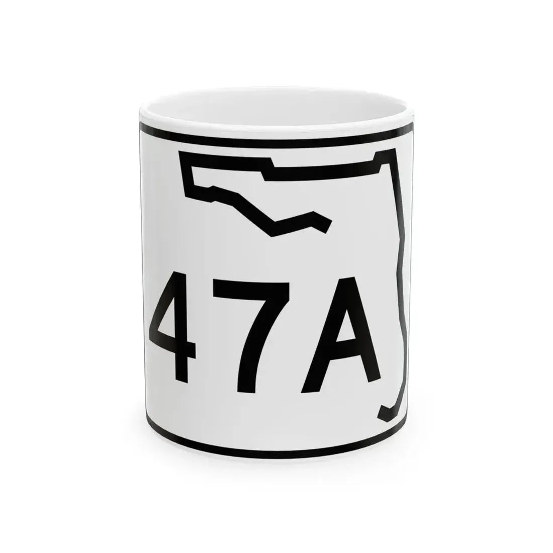 Florida 47A (Florida) (Road Sign) White Coffee Mug 11oz - Go Mug Yourself