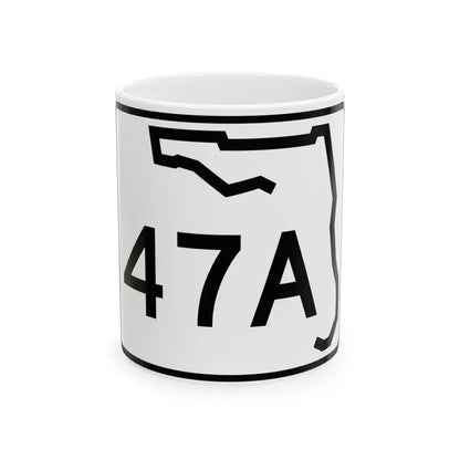 Florida 47A (Florida) (Road Sign) White Coffee Mug 11oz - Go Mug Yourself