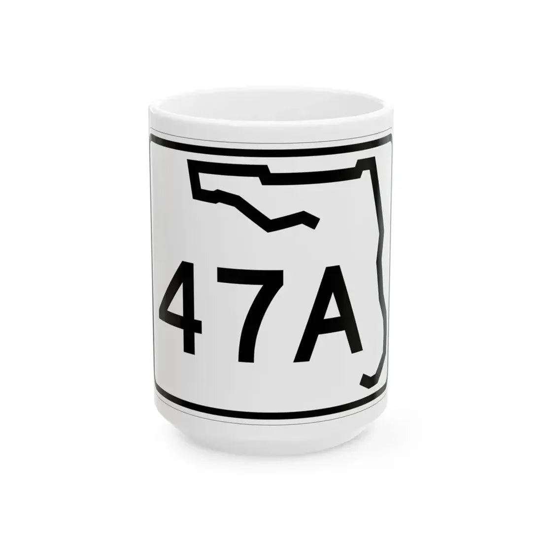 Florida 47A (Florida) (Road Sign) White Coffee Mug 15oz - Go Mug Yourself