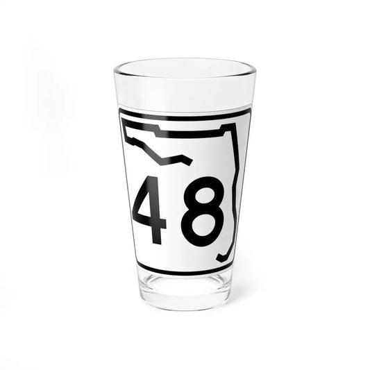 Florida 48 (Florida) (Road Sign) Pint Glass 16oz 16oz - Go Mug Yourself