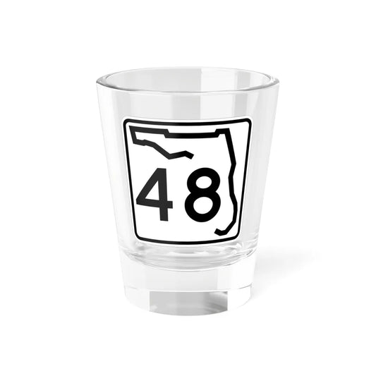 Florida 48 (Florida) (Road Sign) Shot Glass 1.5oz 1.5oz - Go Mug Yourself