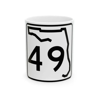 Florida 49 (Florida) (Road Sign) White Coffee Mug 11oz - Go Mug Yourself