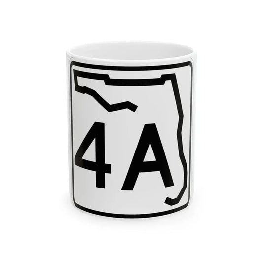 Florida 4A (Florida) (Road Sign) White Coffee Mug 11oz - Go Mug Yourself
