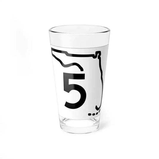 Florida 5 1955 (Florida) (Road Sign) Pint Glass 16oz 16oz - Go Mug Yourself
