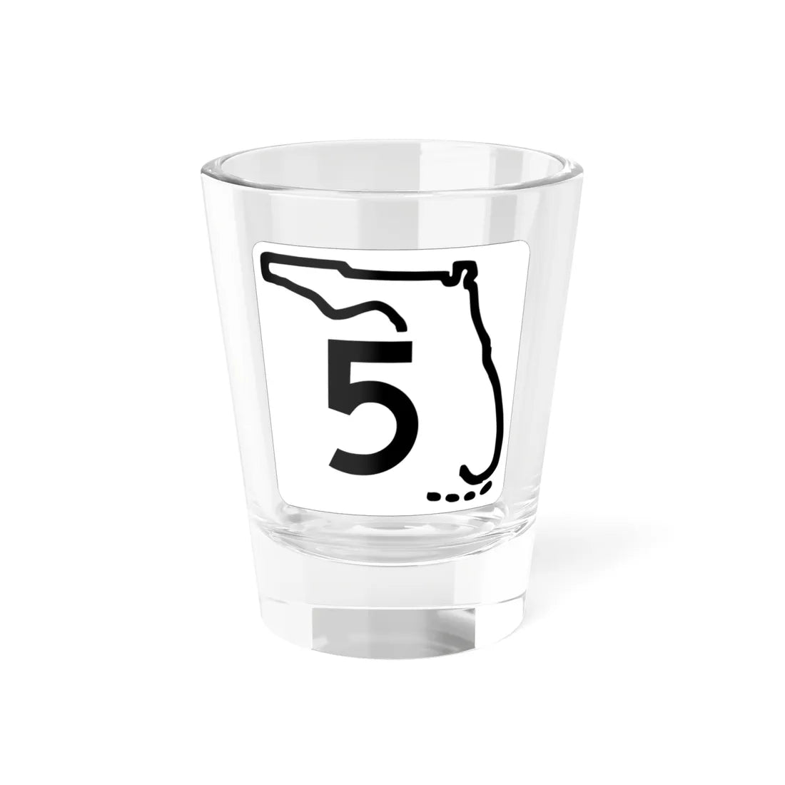 Florida 5 1955 (Florida) (Road Sign) Shot Glass 1.5oz 1.5oz - Go Mug Yourself